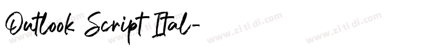 Outlook Script Ital字体转换